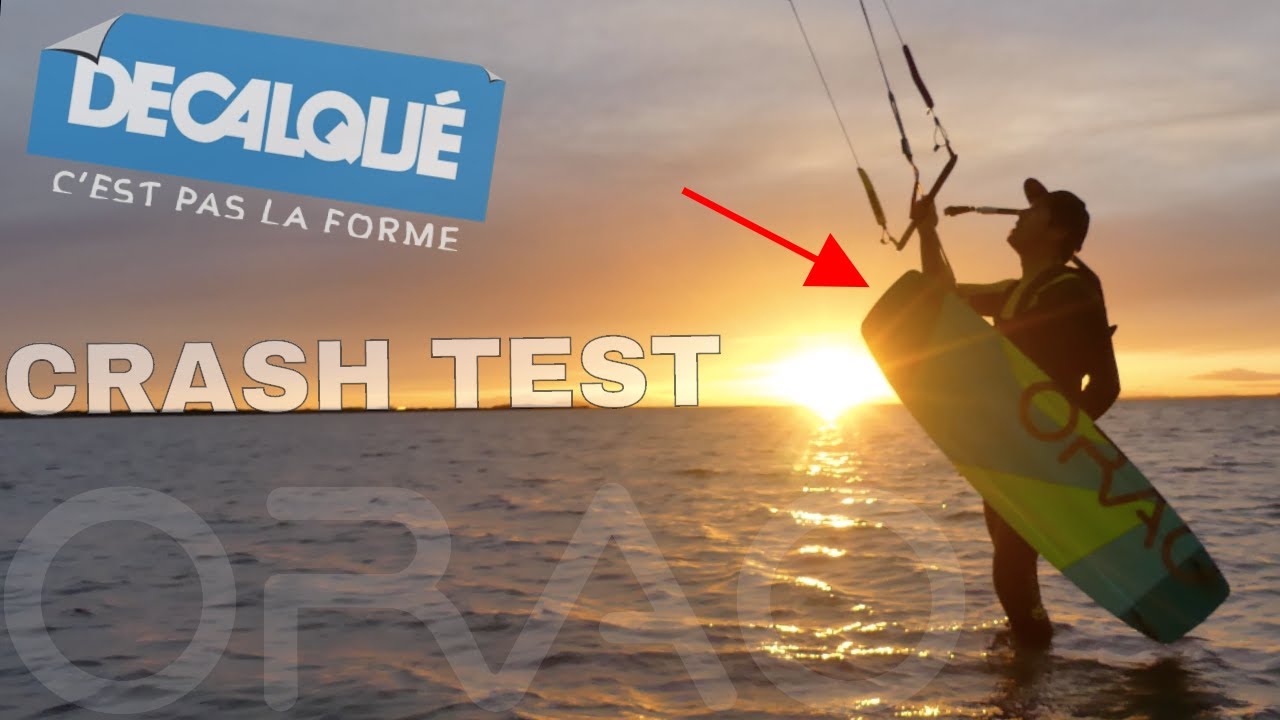 Rider la Planche KITESURF  ORAO DECATHLON  | CRASH TEST | LAB TV ⭐