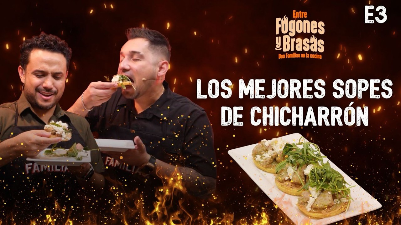 SOPES CON CHICHARRÓN DE PAVO EN SALSA VERDE | Entre Fogones y Brasas E3 T2