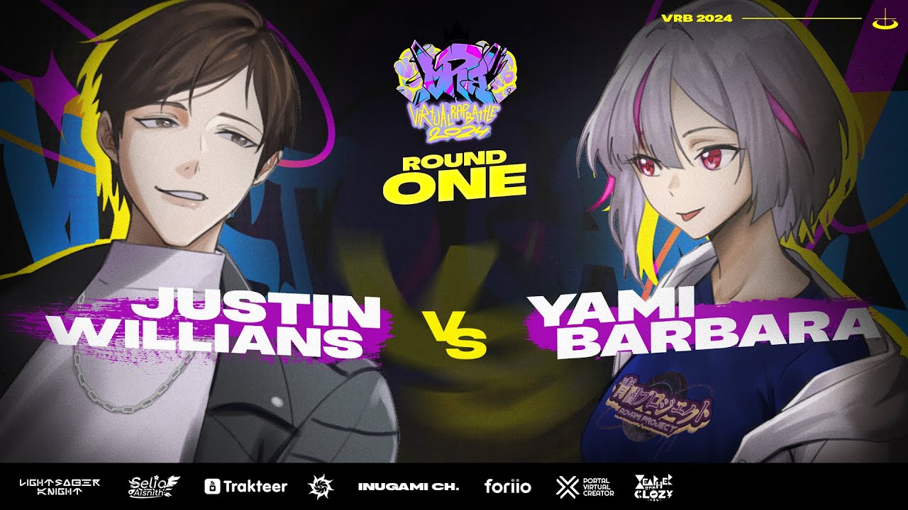 【#VRB2024】VIRTUAL RAP BATTLE 2024 - ROUND 1 ARENA 1 @justinwillians VS @aoyamiproject