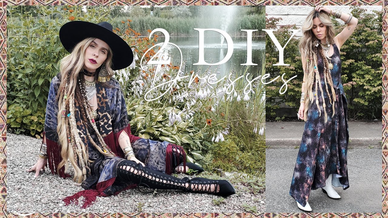 2 BOHO DIY DRESSES / KIMONO | FASHION ON A BUDGET