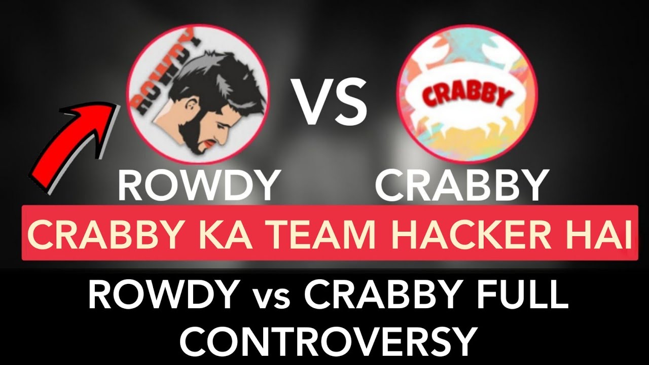 ROWDY GAMING vs CRABBY FULL CONTROVERSY | Rowdy Gaming, Crabby, Snark Gaming | PUBG MOBILE