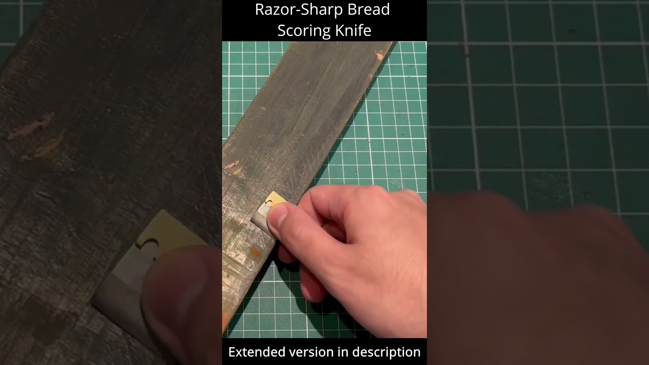 Making a Razor-Sharp Bread Scoring Knife #knifemaking  #bread #diy #satisfying