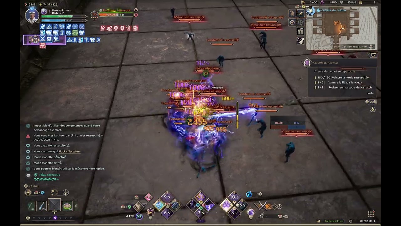 Throne and Liberty (Scorpion XDagger) : SOLO Colossal Coliseum a Horde of Undead 4 - Star (part 1)