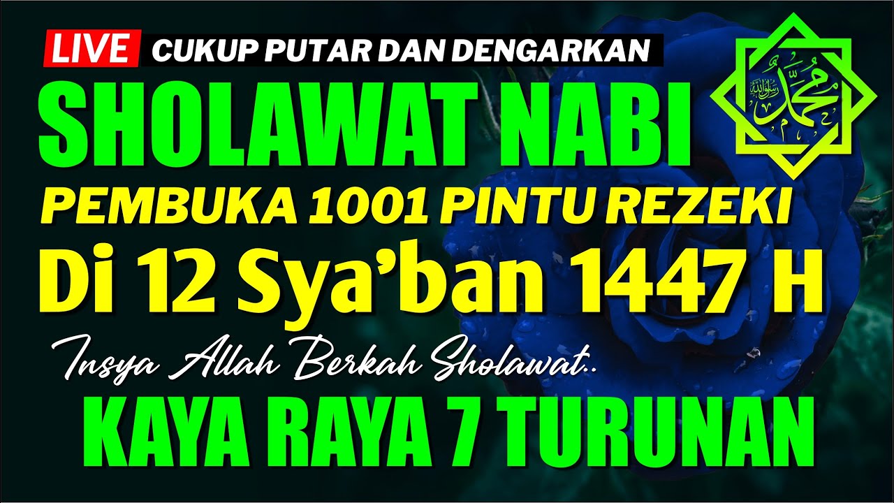 SHOLAWAT PENARIK REZEKI PALING DAHSYAT |  Sholawat Jibril Paling Merdu