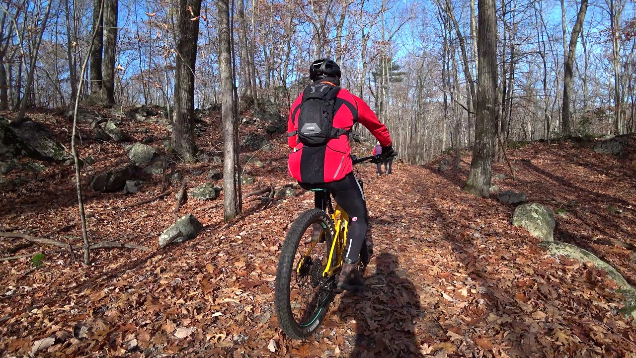 Mountain Bike Ride - Cold Late Fall - 4K with sound, no music