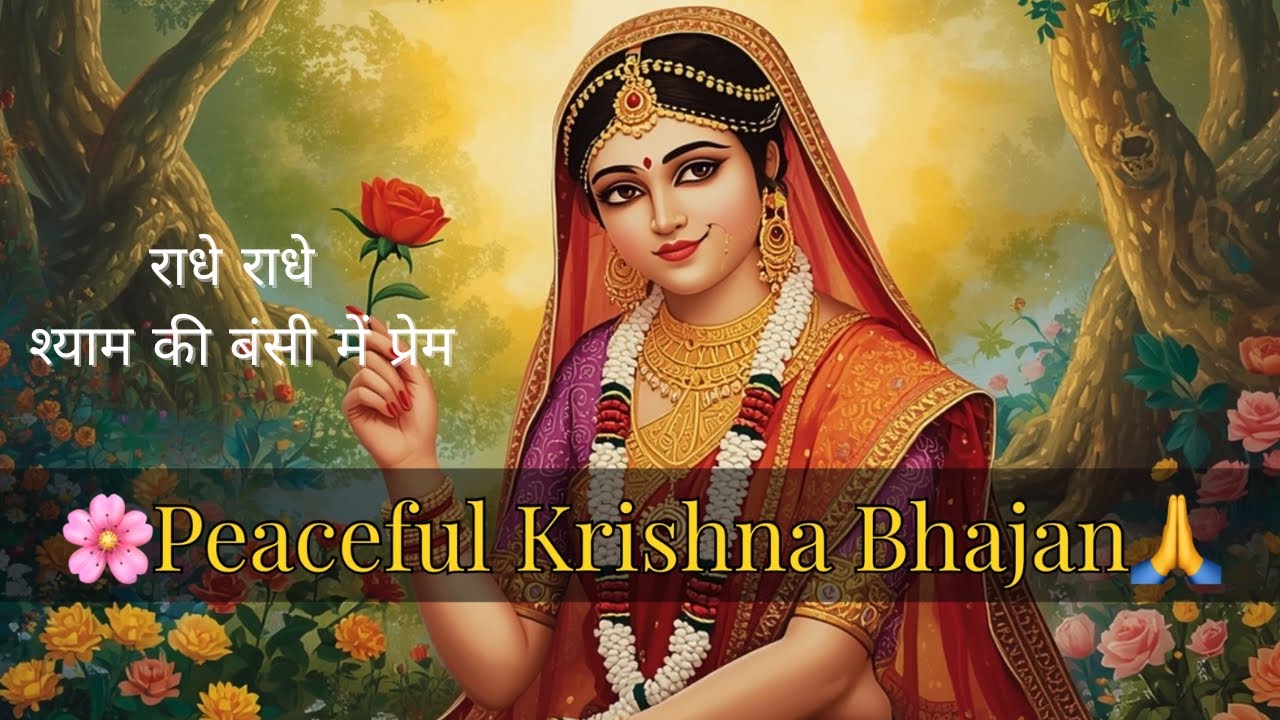 राधे राधे 🌸 | श्याम की बंसी में डूबा प्रेम | Divine Radha Krishna Bhajan 🙏