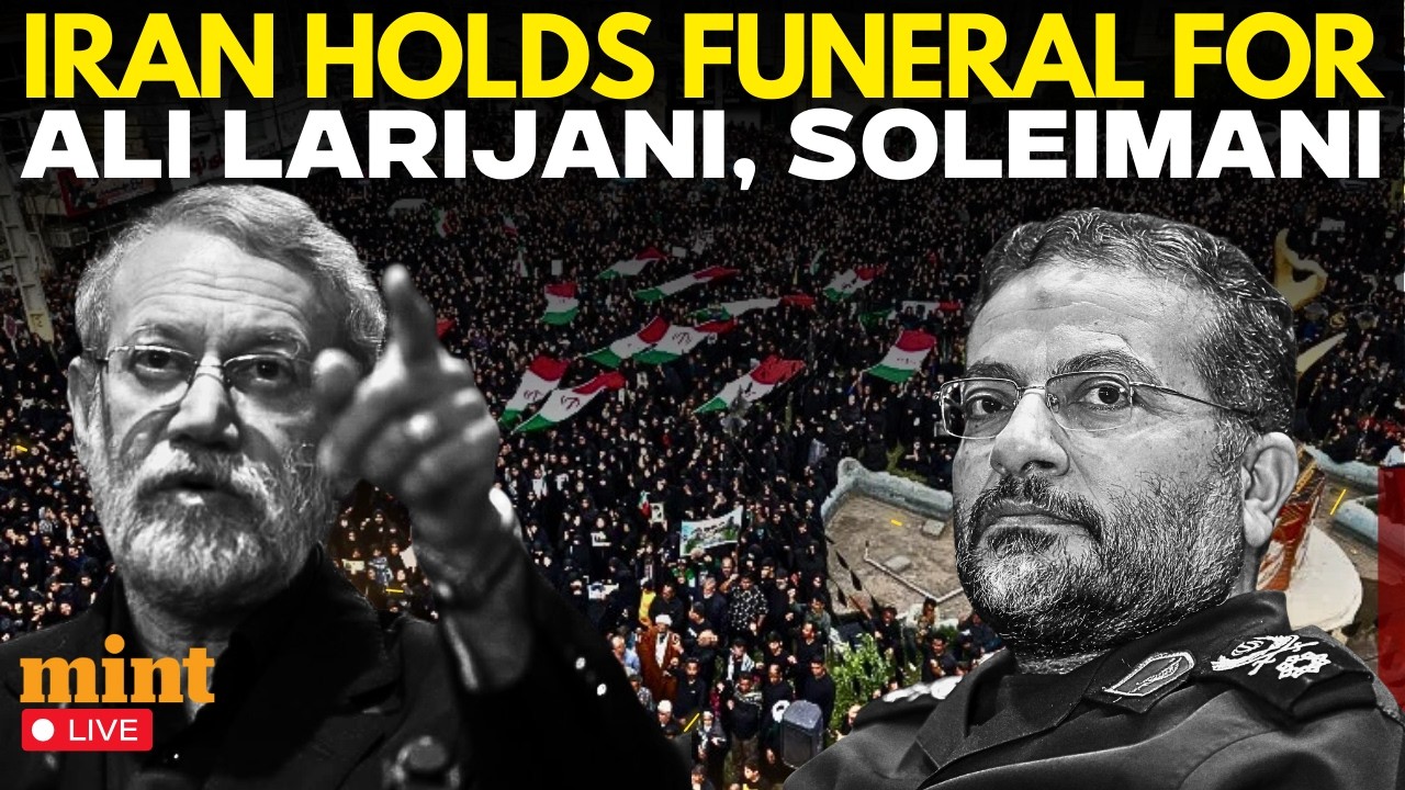 Iran Israel War LIVE: Iranians Erupt In Tears In State Funeral for Ali Larijani Amid War With Israel