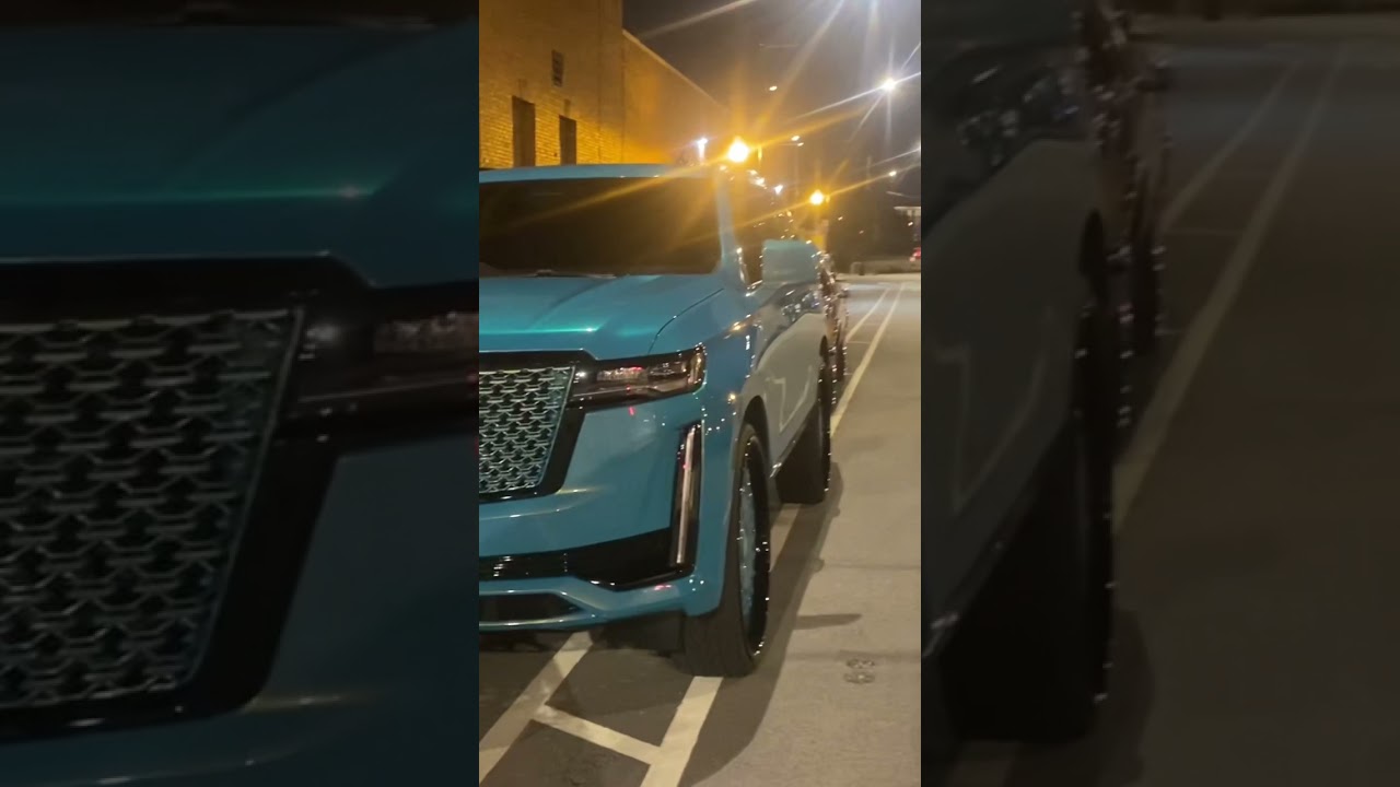CJ ON 32s Custom Painted Escalade on 30s