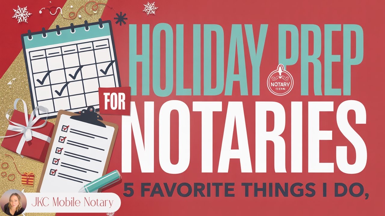 My 5 Favorite Things to Do to Prep My Notary Business for the Upcoming Holidays