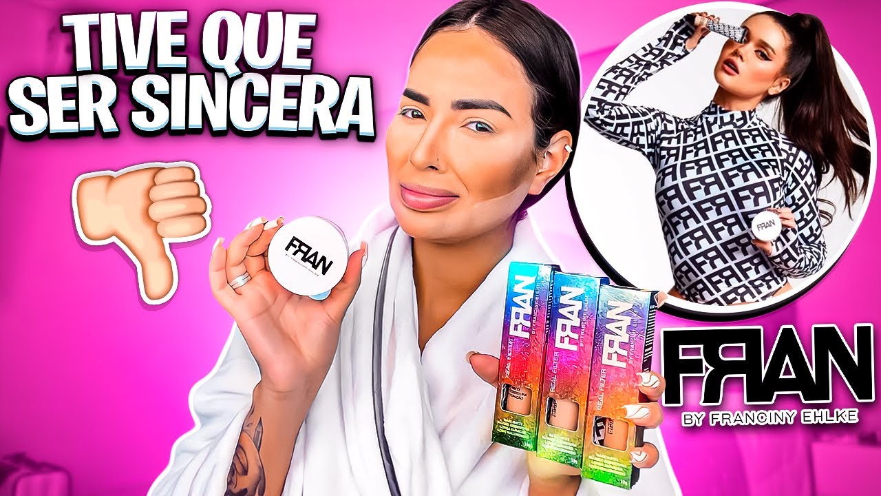 TESTEI AS MAKES DA FRAN E OLHA…
