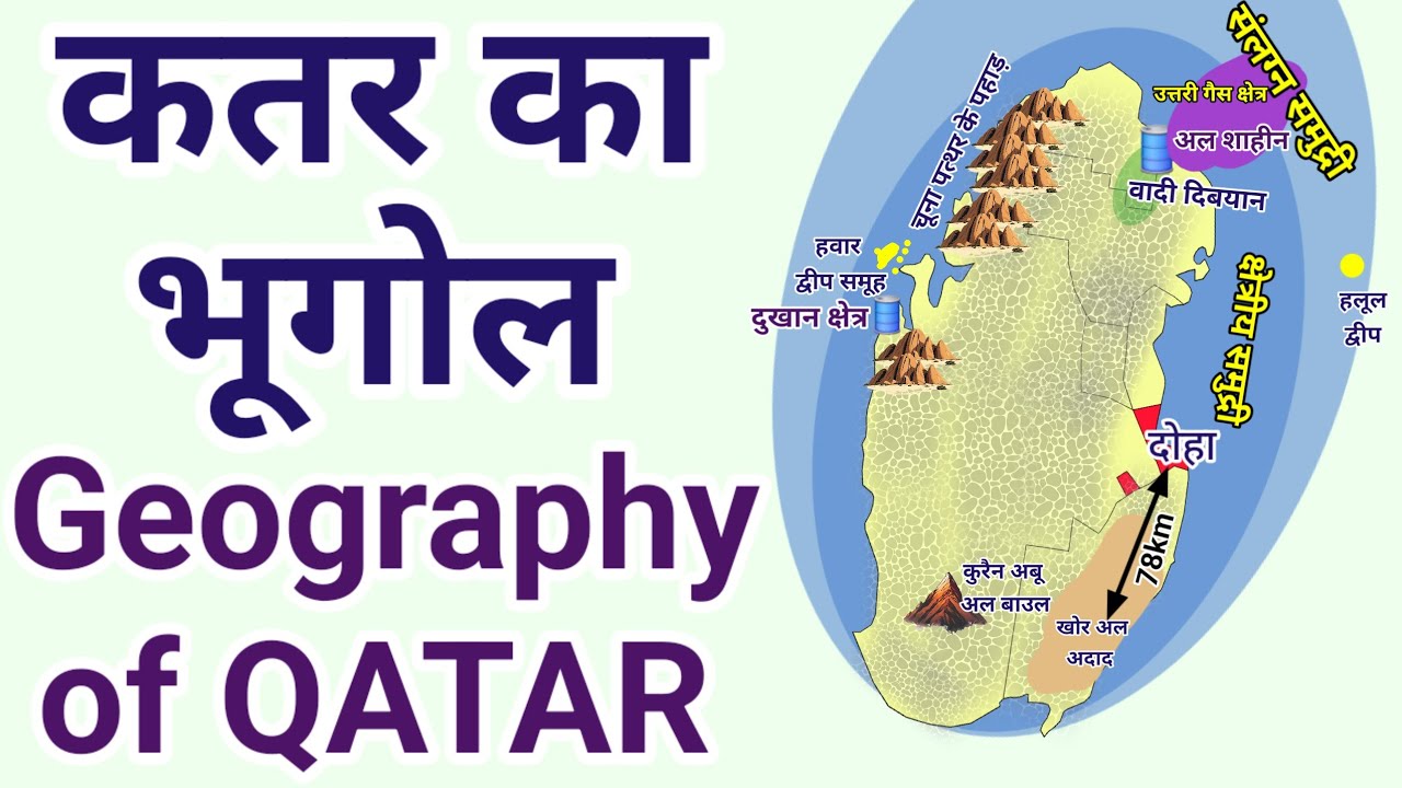 कतर का भूगोल | Geography of Qatar | World Geography