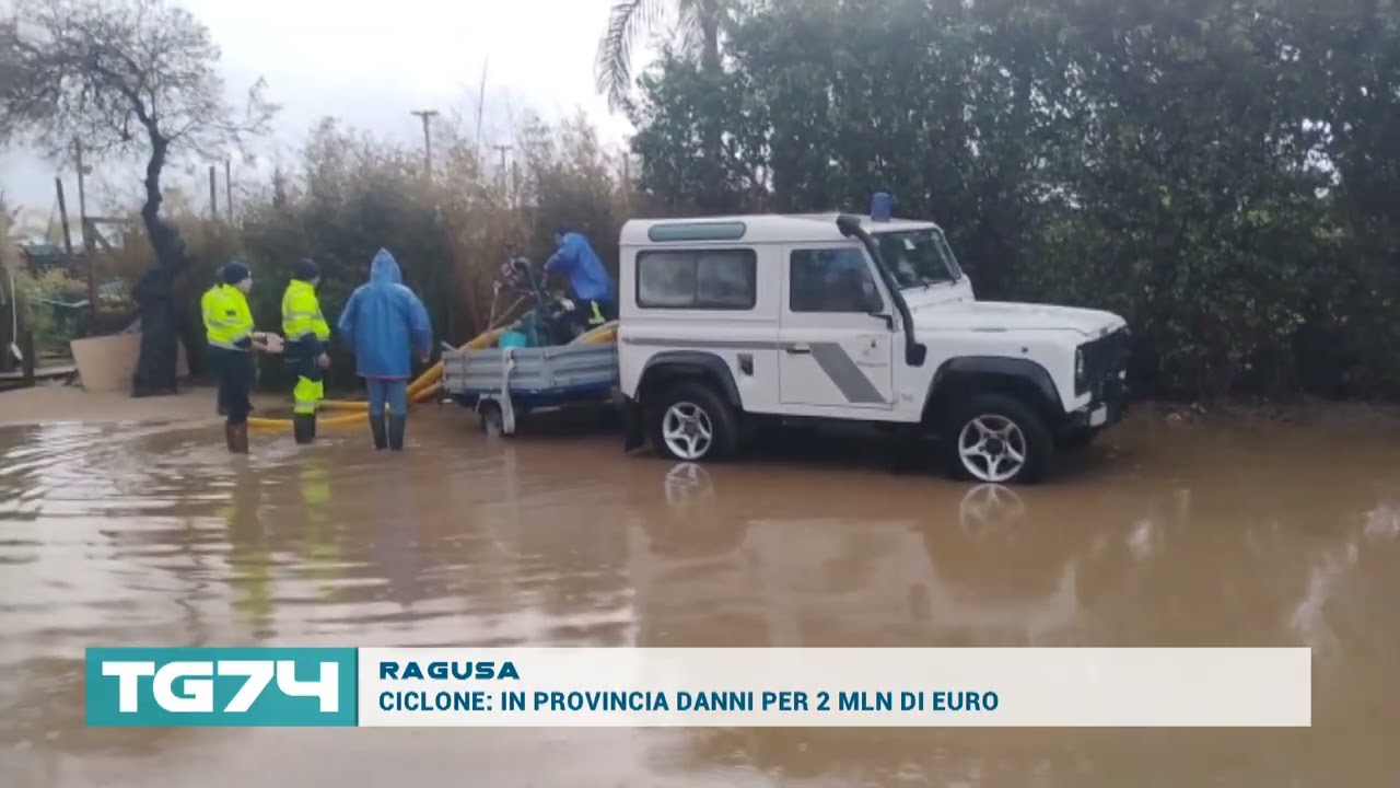 RAGUSA - CICLONE, IN PROVINCIA DANNI PER 2 MLN DI EURO