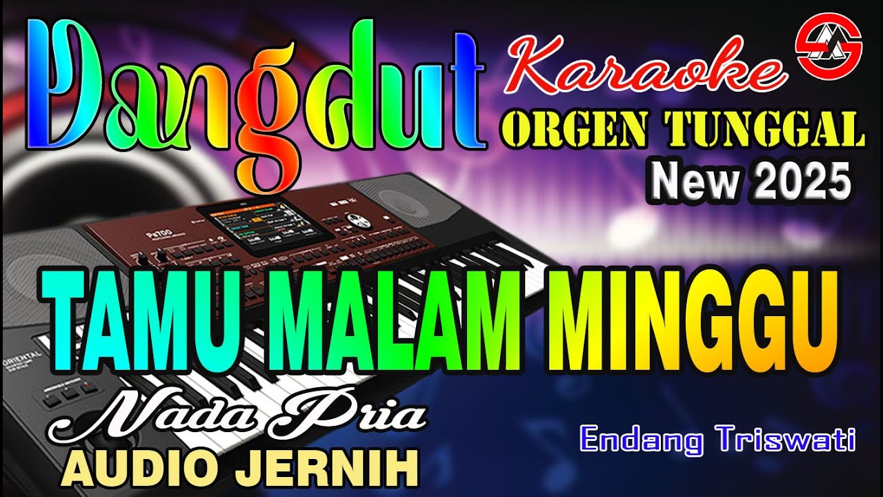 Tamu Malam Minggu - Karaoke Nada Pria (Endang Triswati) Dangdut Orgen Tunggal Audio Jernih