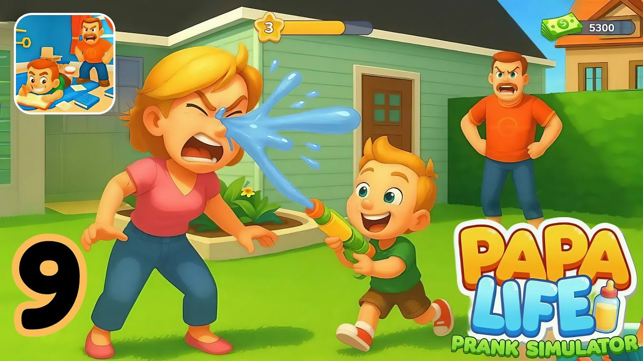 Papa Life Prank Simulator | Gameplay Part 9 | Papa Being Prankster Now | Android iOS 
