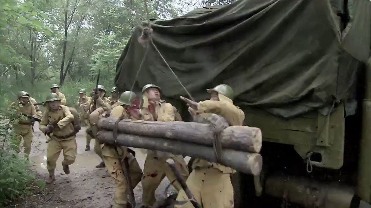 抗日電影！八路設下木頭陷進，打得日軍措手不及   ⚔️  抗日