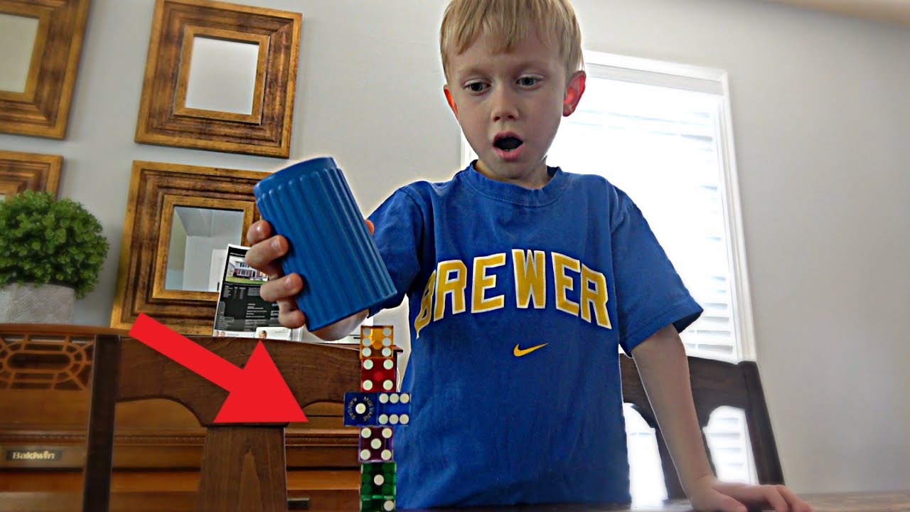 Dice Stacking Trick Shots | Colin Amazing