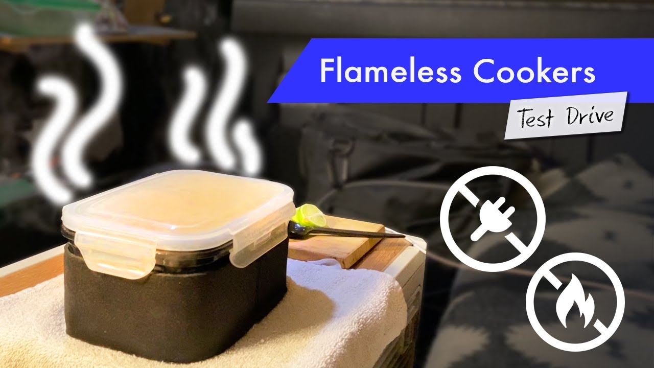 Camp cooking without fire or electricity, with flameless cookers! Trying out Barocook & TrekMates