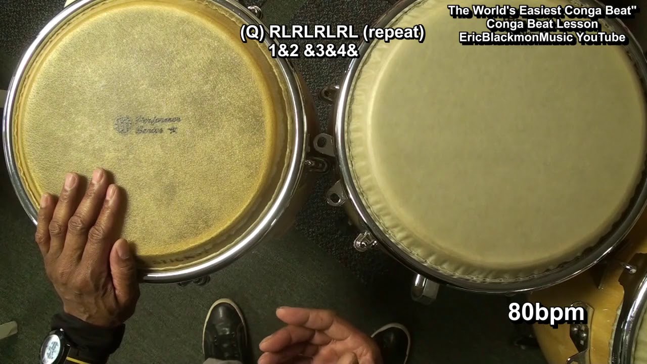Как играть самый простой в мире ритм конга — Урок №1 @EricBlackmonGuitar