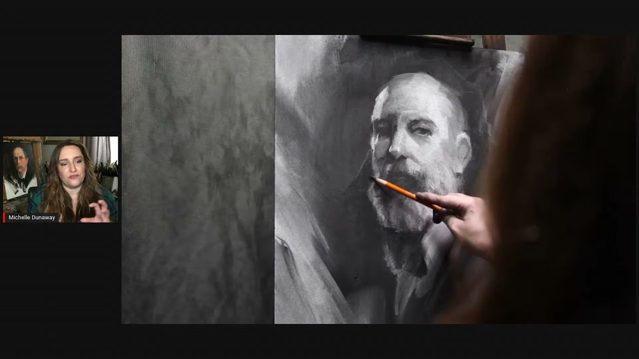 Painting Charcoal Portraits - Michelle Dunaway