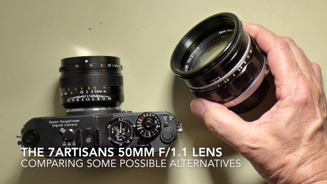 Checking out the 7Artisans 50mm f:1,1 lens