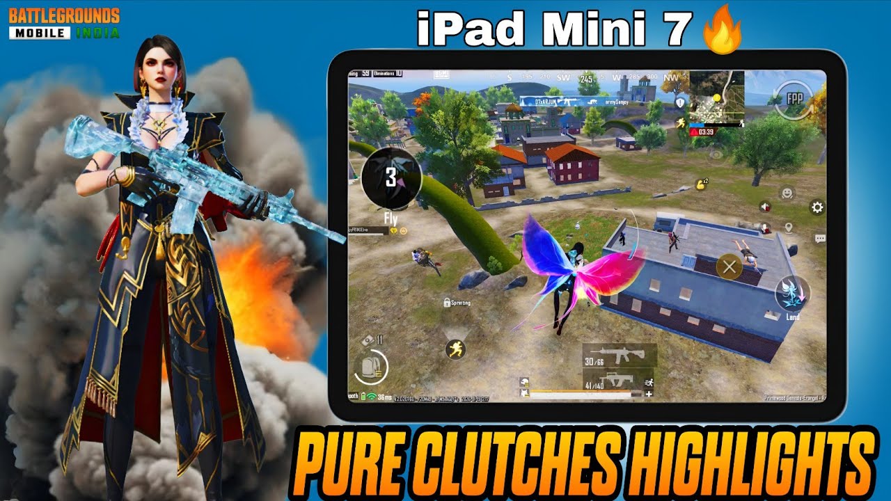 BGMI 4.2 Update Gameplay 🔥| iPad Mini 7 PUBG/BGMI 60 FPS Gameplay Test✅