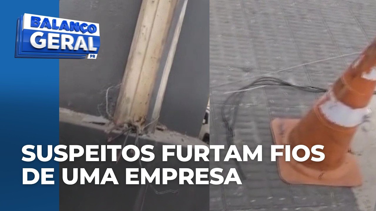 Empresa é alvo de furto de fios durante a madrugada em avenida de Maringá