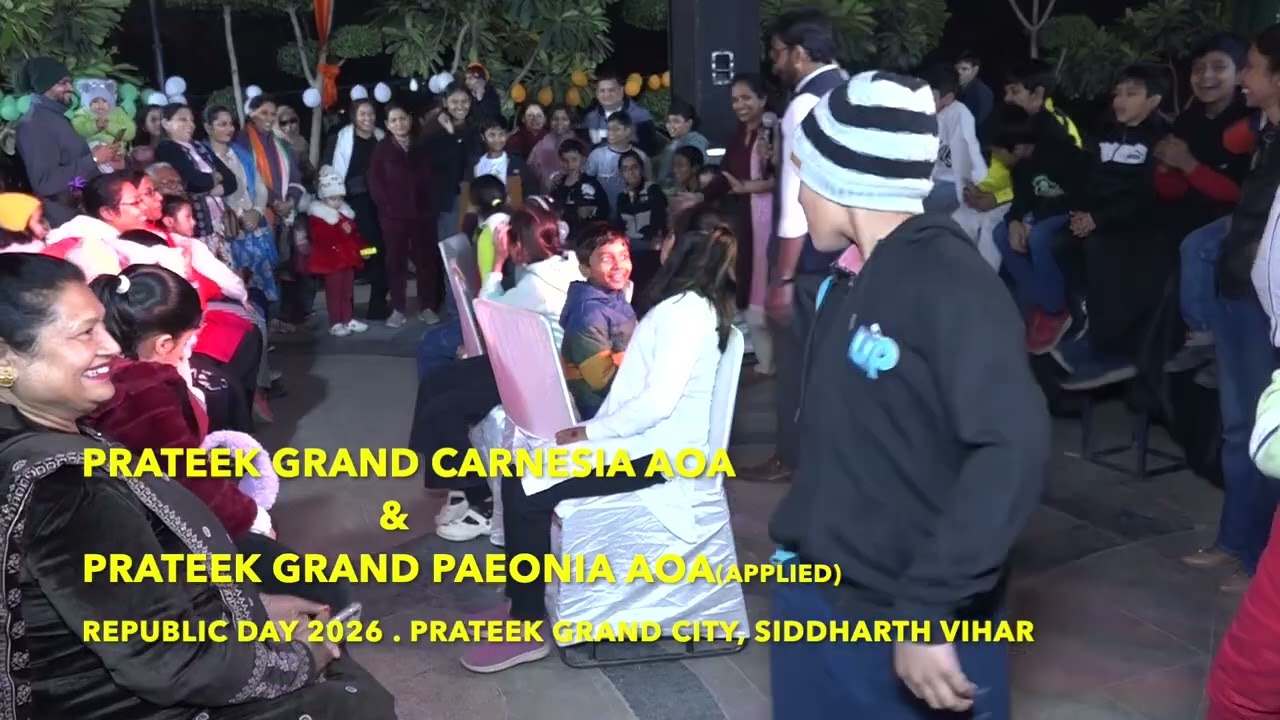 Musical Chairs Fun  |Prize Distribution Ceremony  Republic Day Celebration 2026 | Prateek Grand City