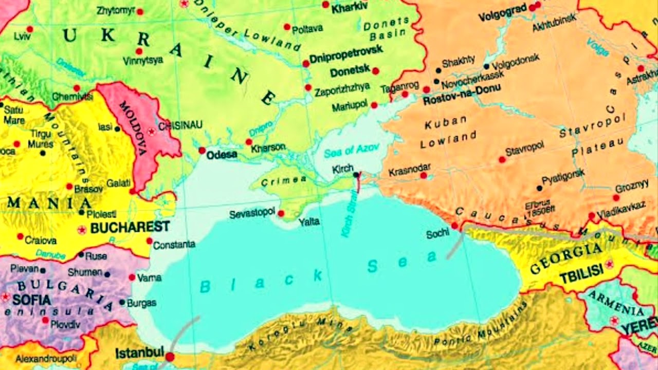 Important topics for UPSC CSE Pre Exam.  Black Sea