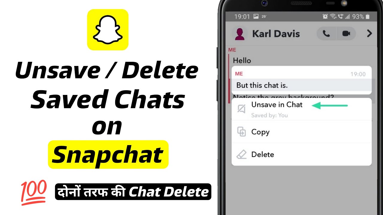 How to unsave saved chats on snapchat | Snapchat me Chat kaise unsave kare | Unsave Chats Snapchat