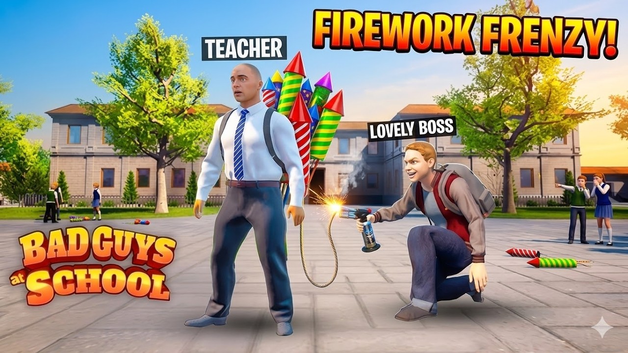 The ULTIMATE Firework Prank on the Teacher! 🚀 | Bad Guys at School #badguysatschool #gamingpranks