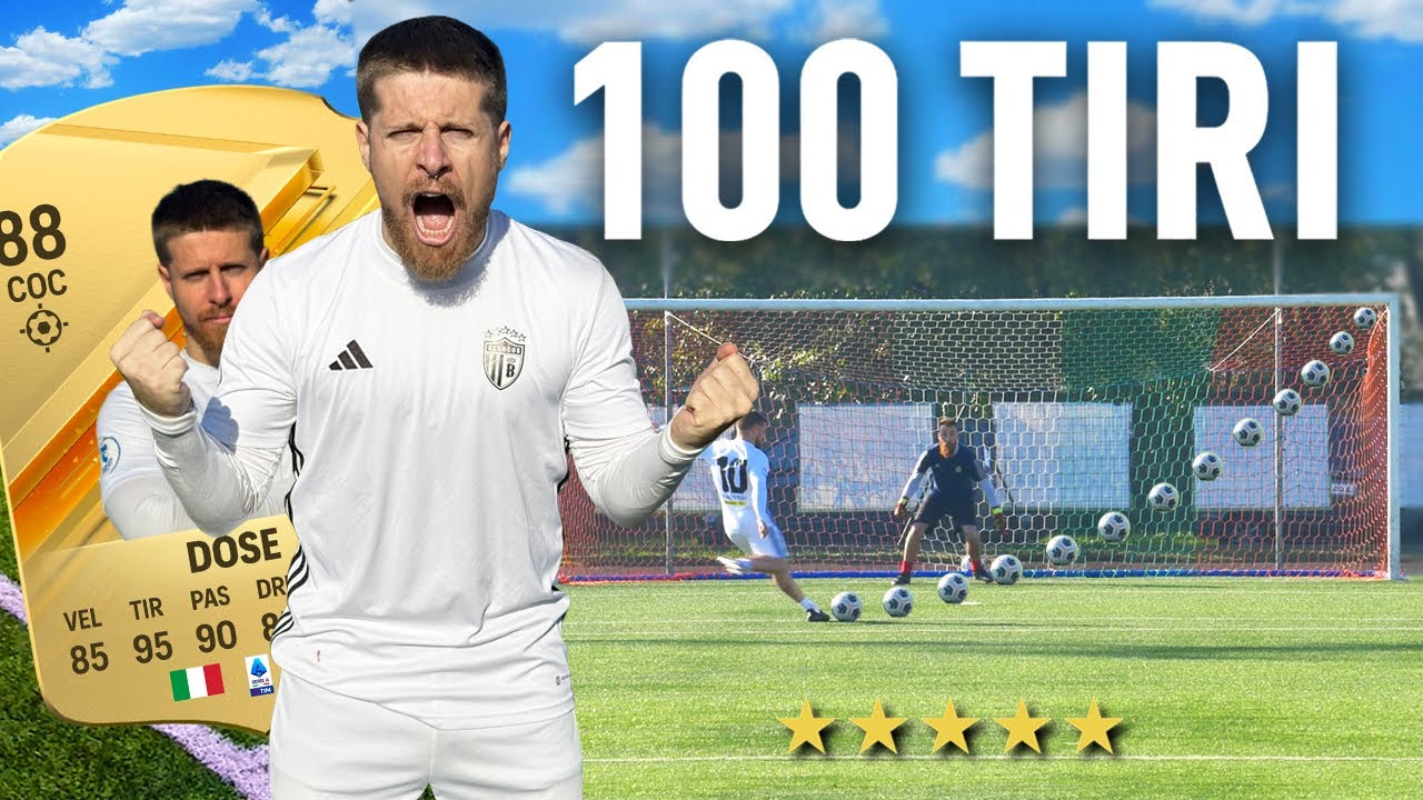 🎯⚽️ 100 TIRI CHALLENGE: RICCARDO DOSE | Quanti Goal Segnerà su 100 tiri?