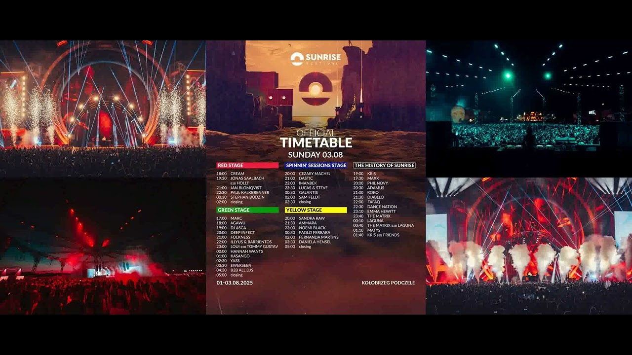 🌞 SUNRISE FESTIVAL 2025 - ADAMUS & DJ.KRIS 🌞 THE HISTORY OF SUNRISE STAGE
