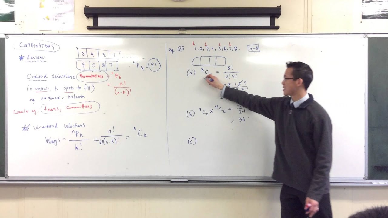 Combinations Example 1: 4 Digits