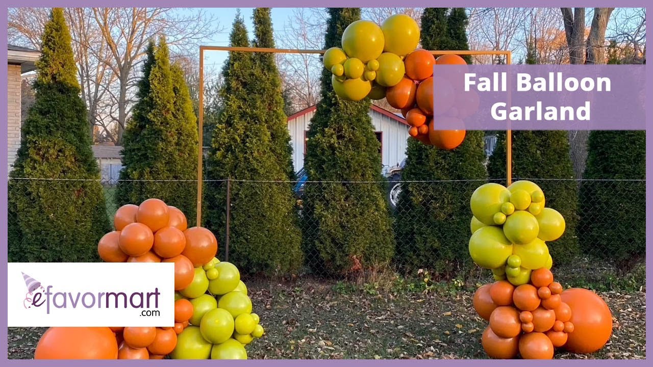 DIY Fall Balloon Garland Tutorial | How To | eFavormart.com