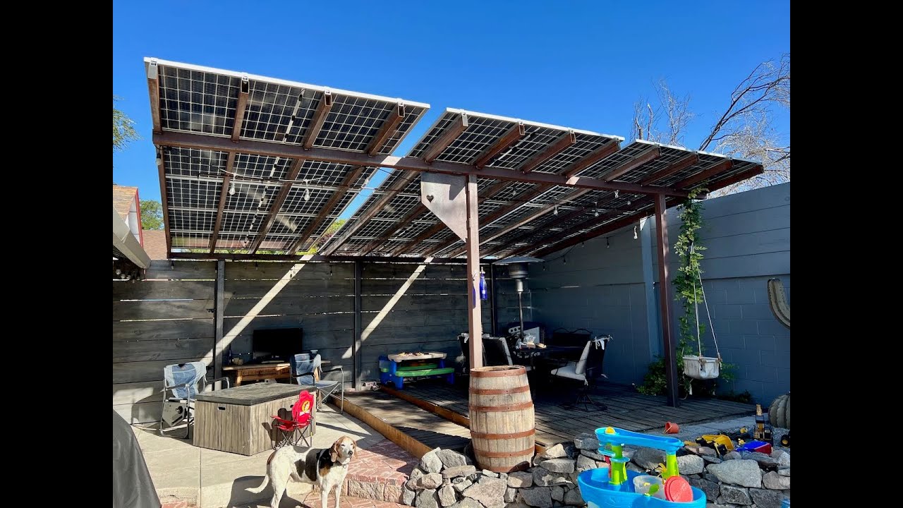 The Solar Pergola - Going Off-Grid and Energy Independent In The City - Part 1