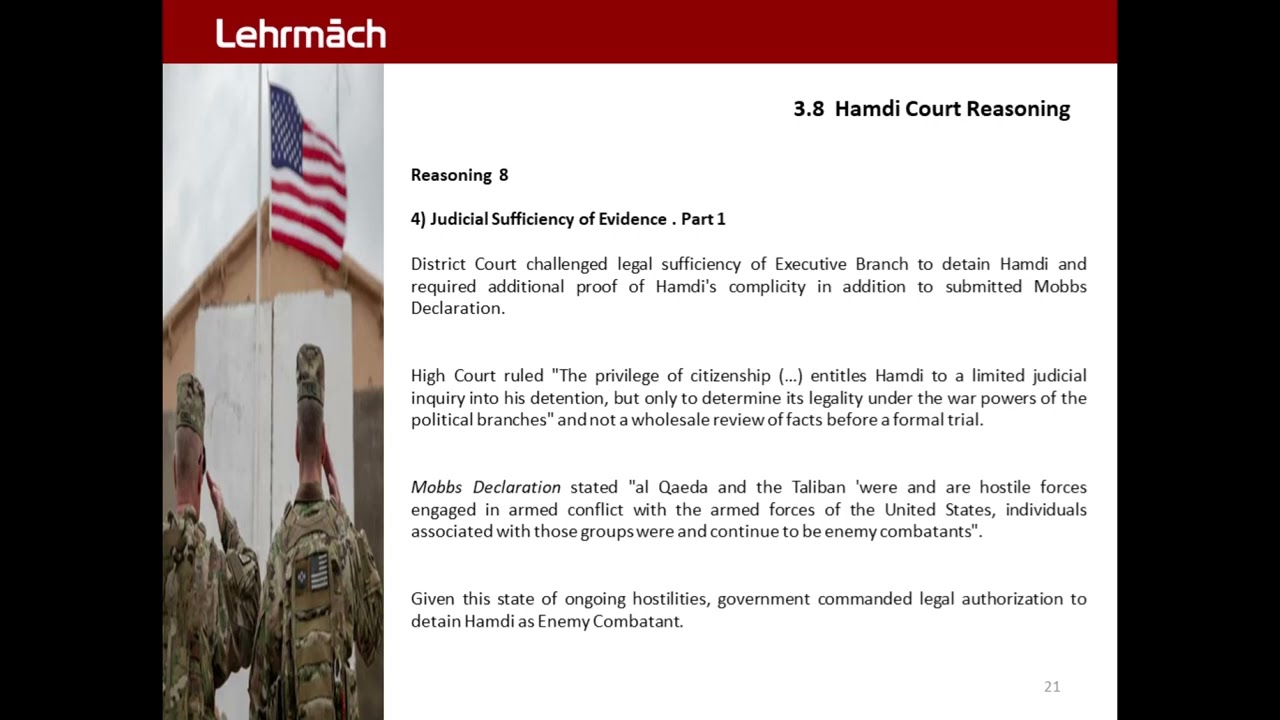 Hamdi Judicial Sufficiency CEC 21.0 - Court Reasoning 8