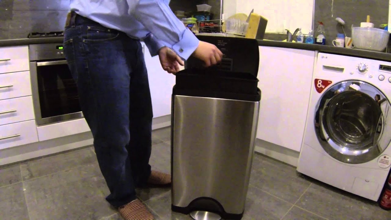 The best kitchen bin money can buy - Simplehuman 38l rectangular step can