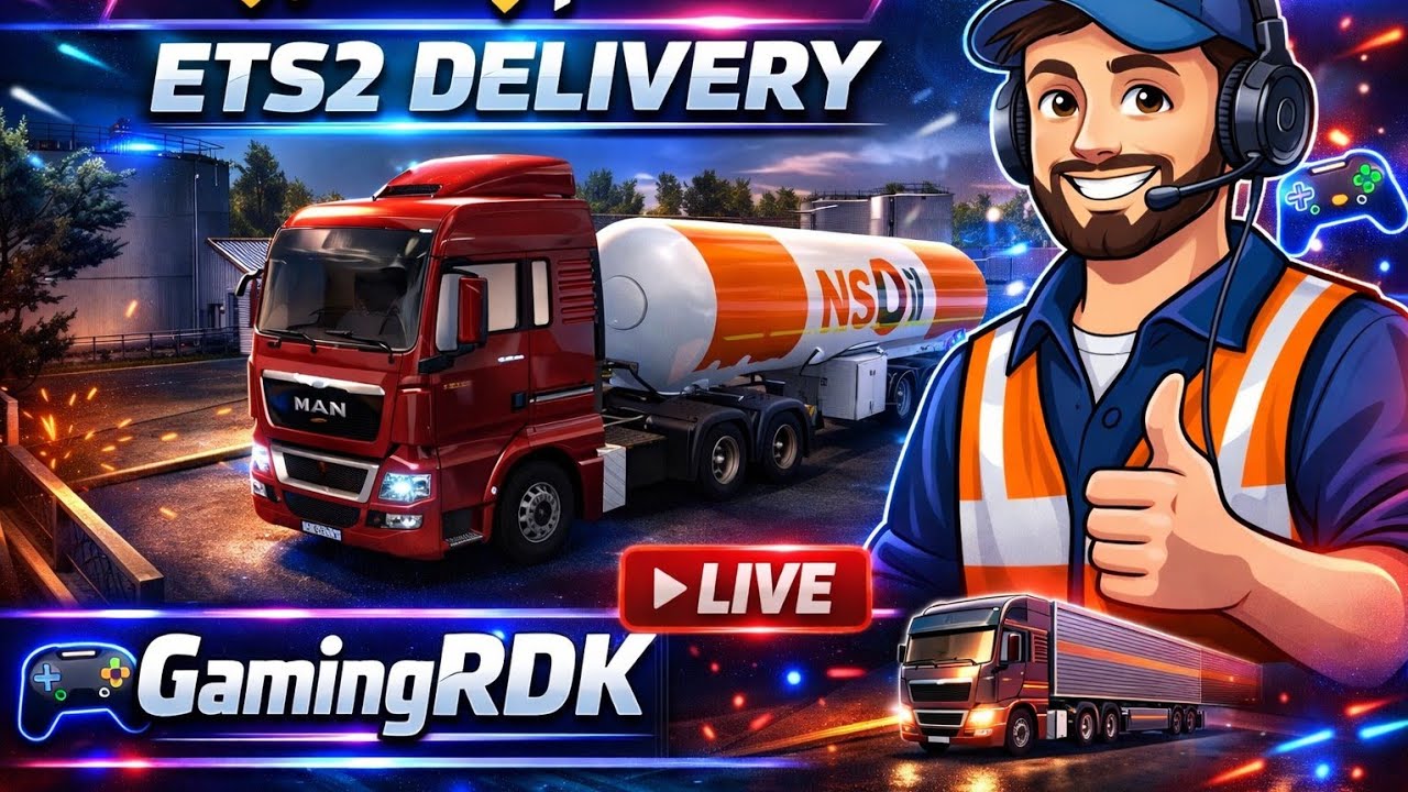 Big Tanker Delivery in ETS2 🚚 | Real Truck Driving | GamingRDK