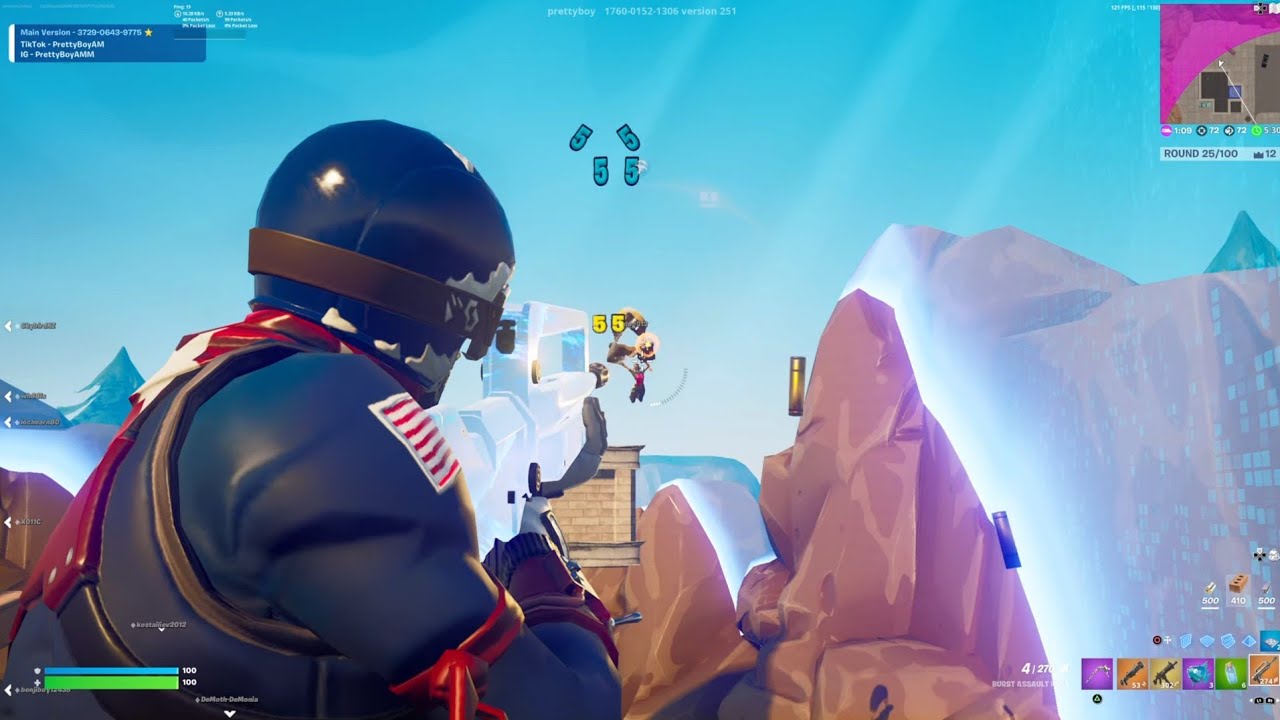 *AIMBOTTING* In Creative Fill Lobbies (Toxic Reactions) + Aimbot Settings
