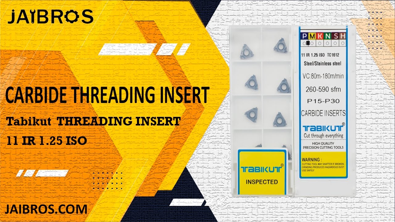 11IR 1.25 ISO Internal Threading Tabikut Carbide Insert - Jaibros (CNC Machine Tools)