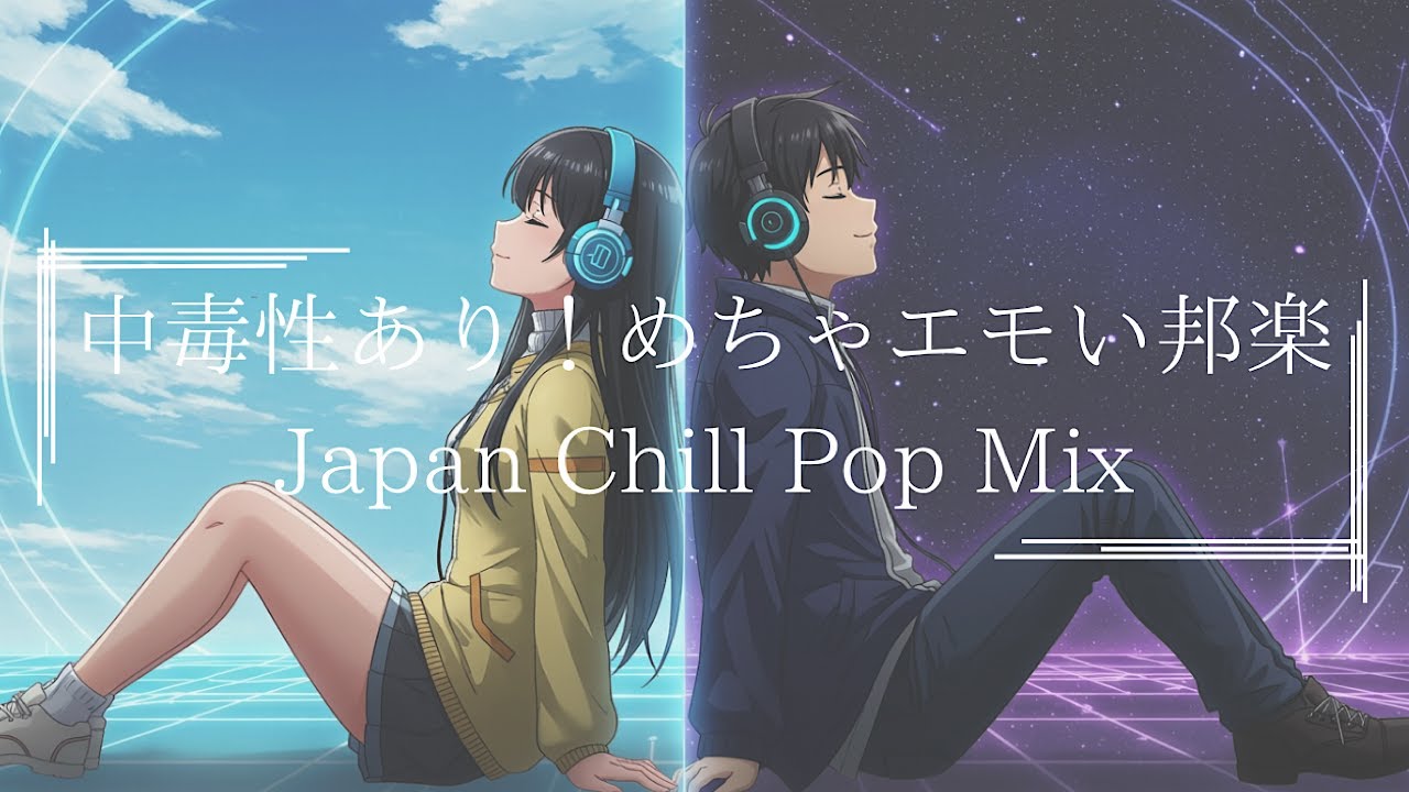 【邦楽playlist】超チルい！最高に落ち着くドライブや家で聴きたいメロウな夜のJapan Lofi Chill Pop｜ストレス解消＆リラックス＆集中｜最高にエモい曲【作業用bgm】
