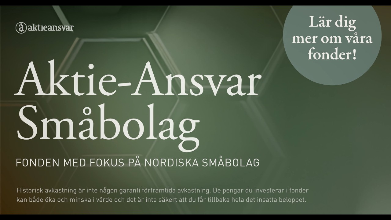 Aktie-Ansvar Sm&aring;bolag | Med fokus p&aring; nordiska sm&aring;bolag