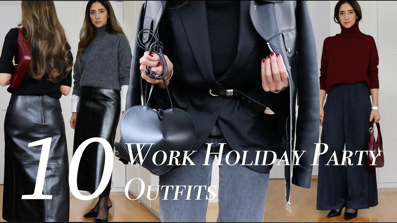 10 Festive & Easy Holiday Party Outfits | Elegant & Minimal Smart Casual Looks