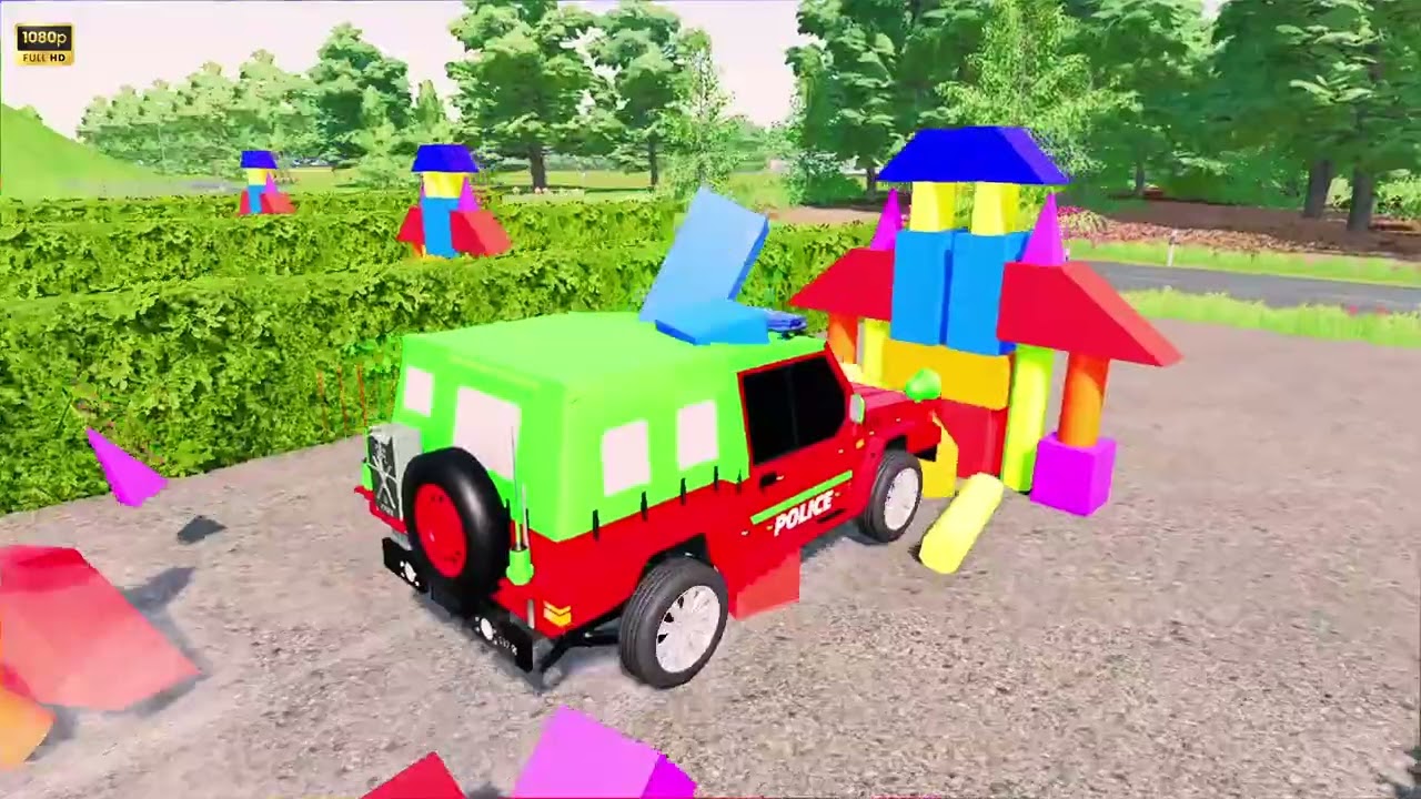 Super Transport Garage – MIXER TRUCKS with DOUBLE FLATBED TRAILER TRUCK