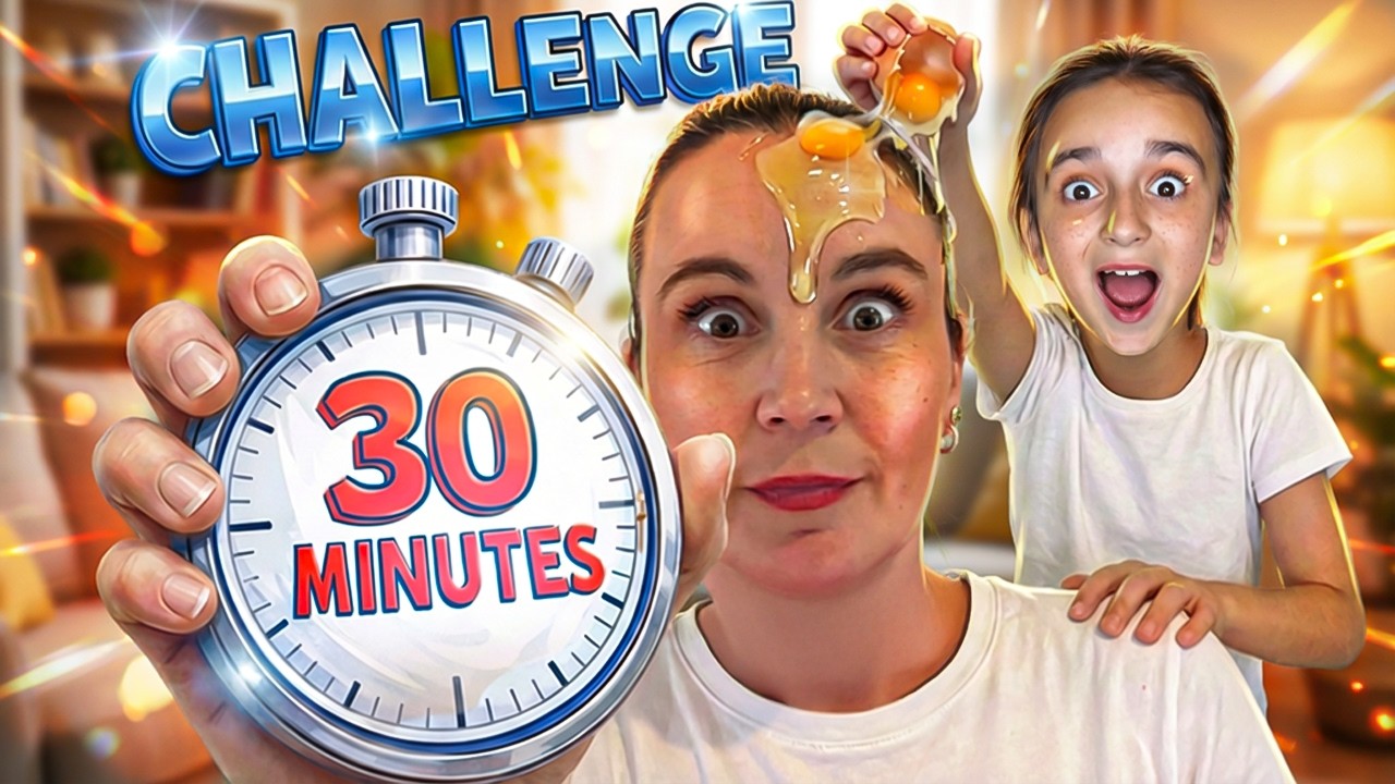 Mes FILLES me lancent des DÉFIS pendant 30 MINUTES ! (j'ai regretté)