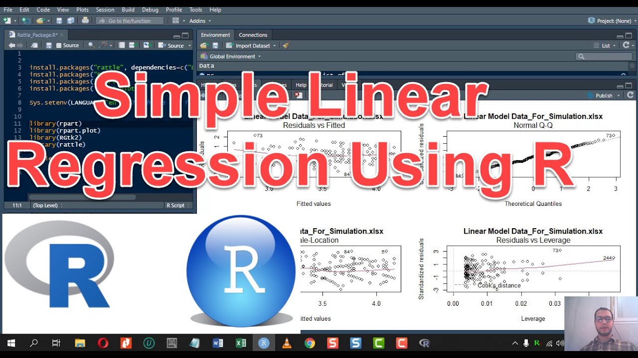 Easy way to run Simple Linear Regression in R (Package: Rattle)