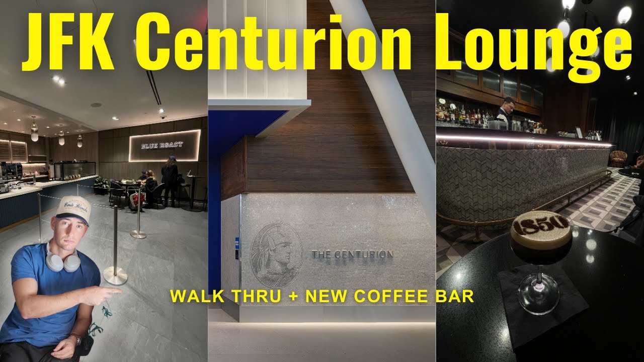 JFK Centurion Lounge - New Coffee Bar & Speakeasy