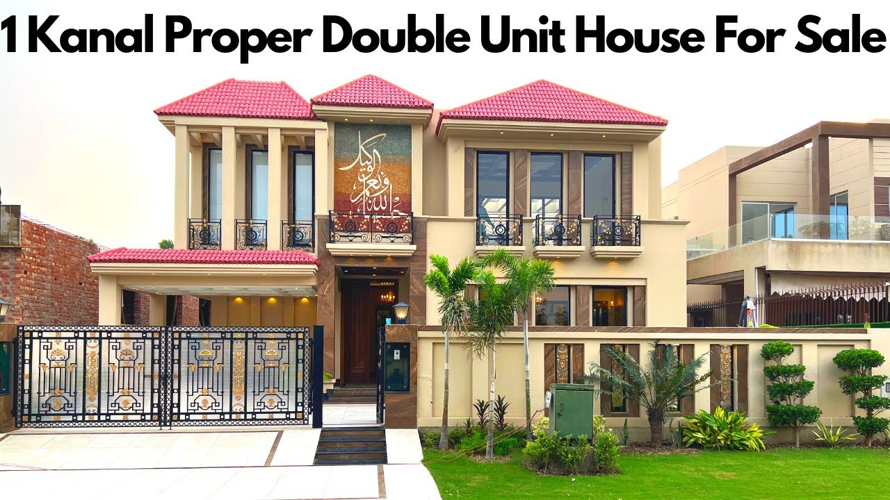 1 Kanal Spanish Double Unit House For Sale In DHA Lahore #estatelegends