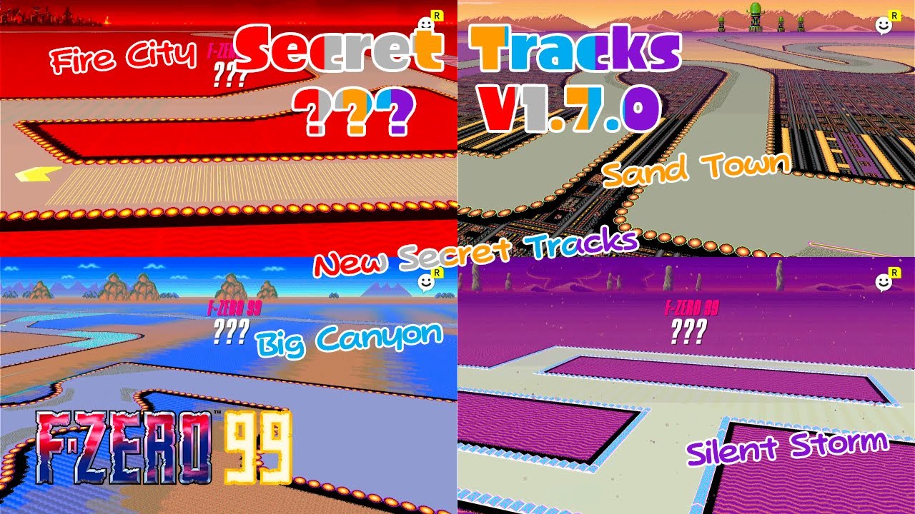 F-ZERO - Secret Tracks V1.7.0, New Secret Tracks