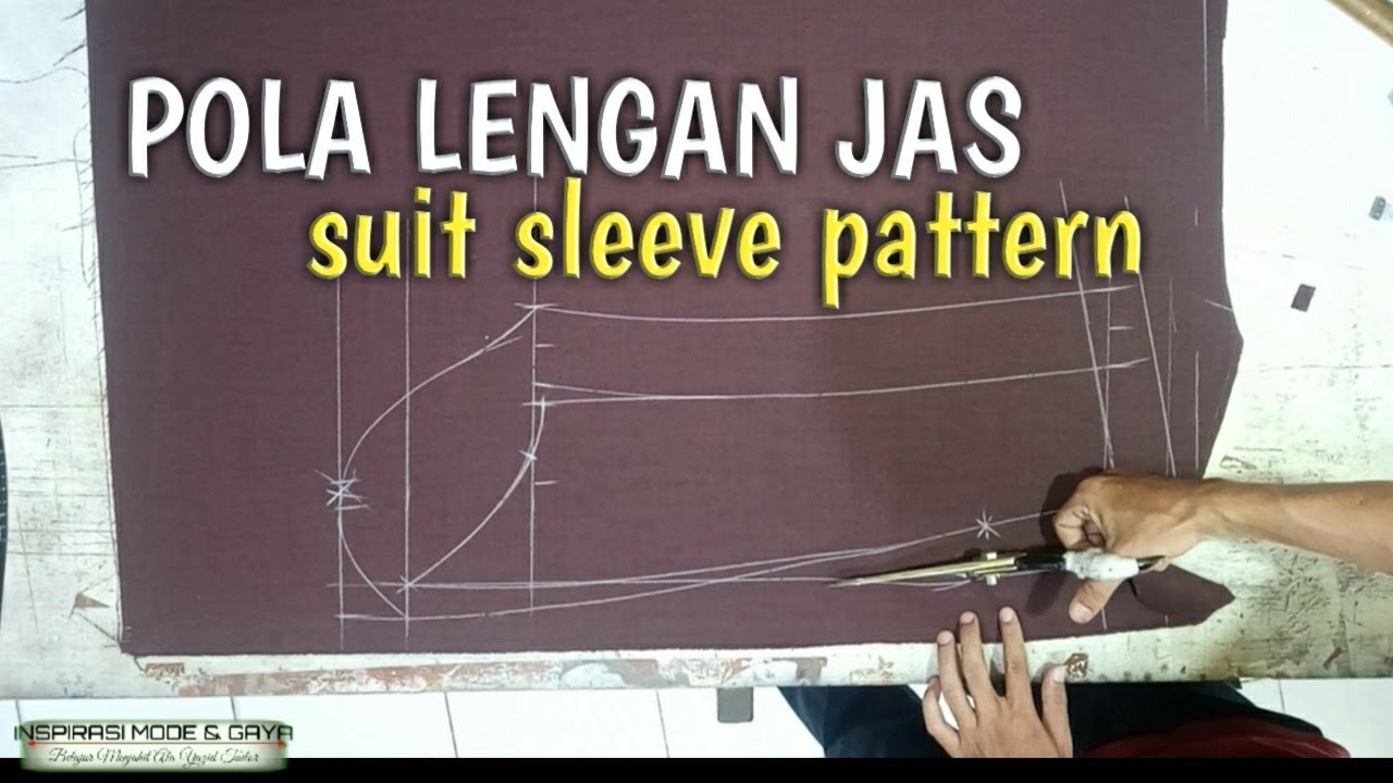 MEMBUAT POLA LENGAN JAS PRIA DAN WANITA, MUDAH... |suit sleeve pattern